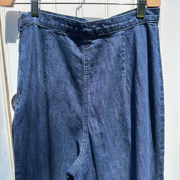 Rachel Comey Absolute Pant Wide Leg Flare Jeans Dark Indigo Denim Size 2 EUC - Picture 9 of 15